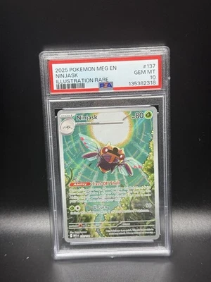 2025 POKEMON MEG EN-MEGA EVOLUTION ILLUSTRATION RARE #137 NINJASK PSA 10 - Image 1 of 2