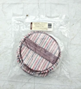 Longaberger Mom's Essentials Cosmetic Bag Market Stripe Mother's Day - New - Picture 1 of 7