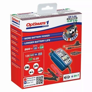 Tecmate Optimate 1 DUO Motorcycle 12V Battery Optimiser Charger Maintainer - Picture 1 of 3