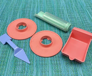 5 Easy Bake Oven Replacement Pieces Warming Pan Spatula Round Plate Plunger - Picture 1 of 2