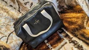 Kate Spade Quadratisch Schwarz Leder Handtasche Umhängetasche Umhängetasche - Bild 1 von 17