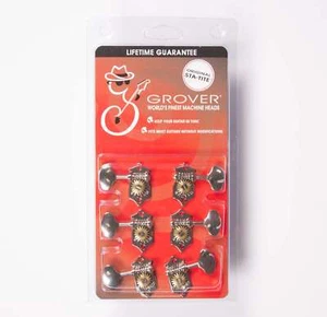 Sintonizadores de guitarra Grover V97-18NA Sta-Tite 18:1 3x3 níquel, verticales - Imagen 1 de 5