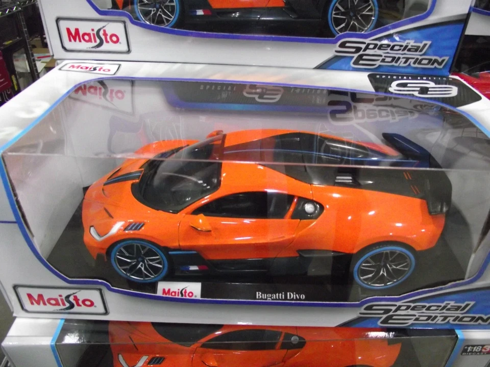 Maisto 1/18 Bugatti Divo naranja nuevo en caja Foto 1 de 1
