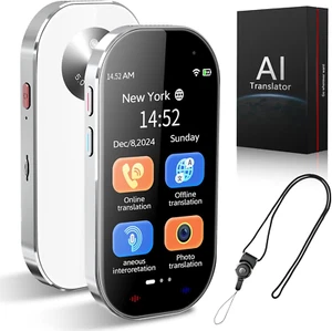2025 New Language Translator Device, No Wifi Needed, Instant Translator for 142 - Picture 1 of 12