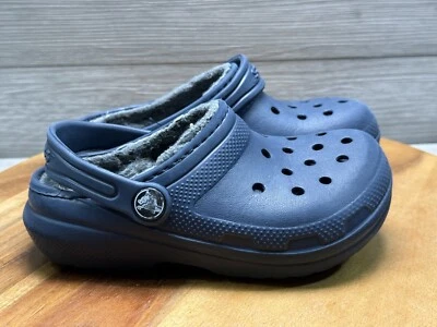 Zuecos unisex Crocs Dual Comfort azul forrados de piel sintética niño 10 Foto 1 de 4