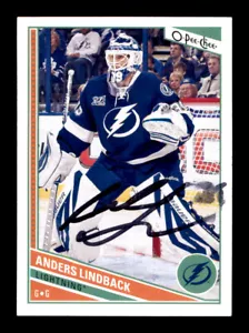 2013-14 O-Pee-Chee - Amders Lindback - On Card Autograph - Picture 1 of 3