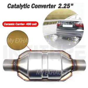 CONVERTIDOR CATALÍTICO DEPORTIVO UNIVERSAL ACERO INOXIDABLE 400 CELDAS 2,25"" ALTO FLUJO - Imagen 1 de 13