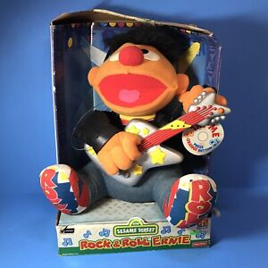 WORKS 1998 Sesame Street Rock and n Roll Ernie Animated Plush Sing-a-Long Doll