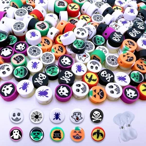 200Pcs Clay Beads Charms, Polymer Clay Beads for Bracelets Making, Clay Charms f - Picture 1 of 5