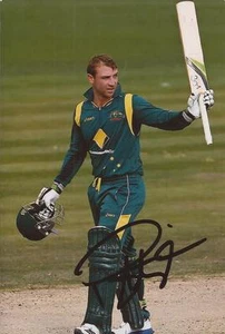 AUSTRALIA: PHILLIP HUGHES R.I.P SIGNED 6x4 ODI ACTION PHOTO+COA **PROOF** - Picture 1 of 2