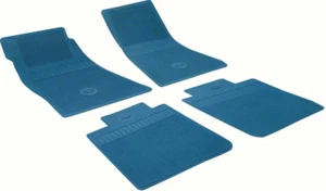 OER Medium Blue Bow-Tie Floor Mat Set 1967-1969 Camaro 1968-1974 Chevy II Nova - Picture 1 of 3