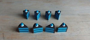 Portal Cake Acquisition Board Game Replacement Set of 8 Blue Cakes Pieces Slices - Picture 1 of 3