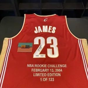 Lebron James 2004 Rookie Signed Cleveland Cavaliers Game Model Jersey UDA COA - Picture 1 of 10