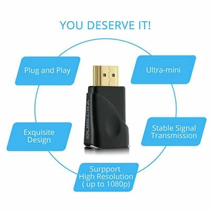 VGA to HDMI Display Port HDMI Male To Female Adapter Cable Converter DP to HDMI - Picture 1 of 10