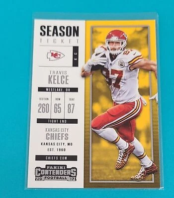 2017 Panini Contenders #68 Travis Kelce Kansas City Chiefs FOOTBALL Card 3B - Image 1 of 2