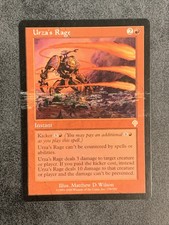 Mtg Misprint Ink Error Oddity Urza’s Rage Invasion