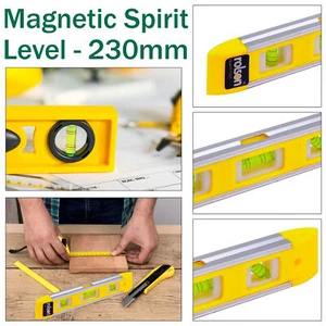 Small Spirit Magnetic Leveling Tool 9 Inch 230 mm DIY Builder Level Torpedo Tool - Picture 1 of 12