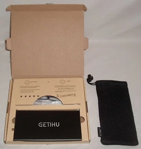 GETIHU Power Bank BG-100 Portable Charger 2 USB Ports NEW OLD STOCK w/ Pouch - Photo 1 sur 2