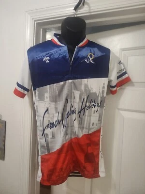  Camisa francesa para montar en bicicleta vacaciones ciclismo para mujer  Foto 1 de 4