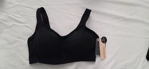 Truekind Womens Sz 2XL Daily Comfort Wireless Shaper Bra w/ Extender Black 10022 - Picture 1 of 13