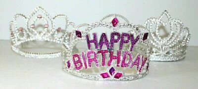 Lote: 3 diademas de plástico con joyas para niñas Foto 1 de 4