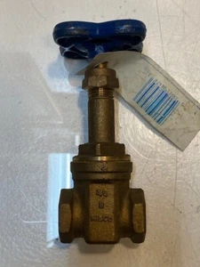 NIBCO 3/4" BRONZE GATE VALVE T-131 | 150 SWP 300 WOG 2A727A - Picture 1 of 8