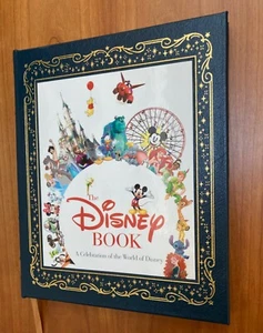 The DiSNEY BOOK A Celebration of the World of Disney , Leather bond , nice ,Rare - Picture 1 of 9