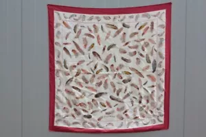 HERMES Foulard soie Plumes Henri de Linarès (68201) - Foto 1 di 4