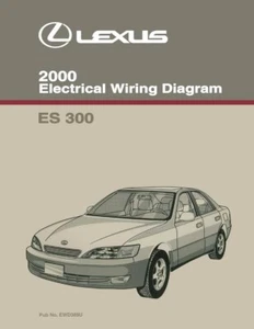 2000 Lexus ES 300 Wiring Diagrams Schematics Layout Factory OEM - Picture 1 of 1