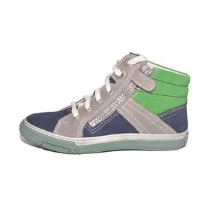 Richter Boys Grey Blue Green Lace Zip FitMi Trainers UK 1 EU 33 CHJ08 AA 05 - Picture 1 of 5