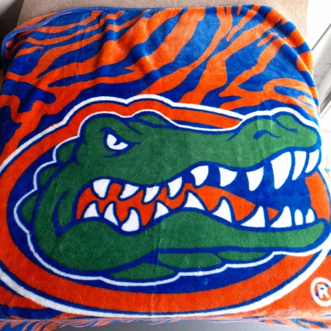 Florida Gators Blanket Fleece Throw 58x48 UF NCAA University Picnic Outdoors Cover