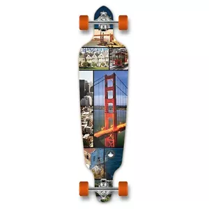 Yocaher Punked Drop Through San Francisco Longboard komplett - Bild 1 von 6