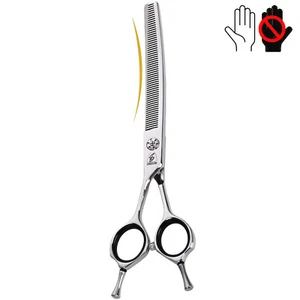 Sangelar 7 inch Left-Handed Professional Pet Thinning Scissors,440C Steel,20-35% - Picture 1 of 7