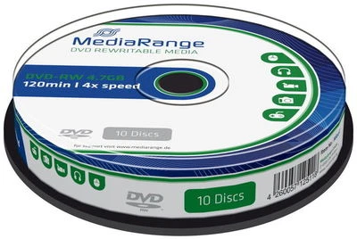 20 Mediarange Rohlinge DVD-RW 4,7GB 4x Spindel - Bild 1 von 2