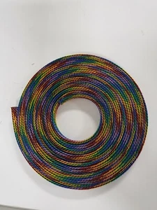 Trenza de manga de expansión de 25 pies 1/2" con rayas negras para mascotas - Imagen 1 de 2