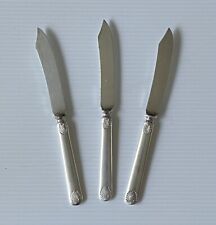 SET of 3 • Vintage Silverplate FRUIT KNIVES • Rogers & Bro. • Waterbury, Conn.