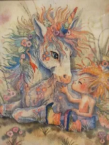 Kreuzstich Einhorn verziert Near North Treasures Etwas Wunderbares - Bild 1 von 8