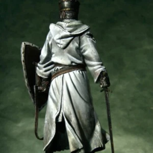 75mm Kreuzritter Ritter Figur 1200 n. Chr. von Viktor Konnov Resin Modellbausatz ungebaut - Bild 1 von 2