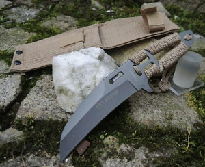 Albainox INTREPID Fixed Blade Messer Vollmetall Cord Wrapped Scheide 32379