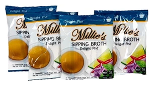 Millie’s Delight Pho Schluck Brühe Steilbare Beutel 3 pro Packung Menge 4 Neu - Bild 1 von 6