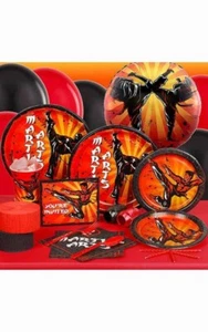 MARTIAL ARTS KARATE NINJA BOYS BIRTHDAY PARTY PACK SUPPLIES BALLOONS PLATES - Picture 1 of 1