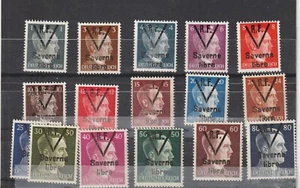 Germany Lot #3 of 16 obiverated, Deutches Reich MH VF/XF stamps complete set - Picture 1 of 1