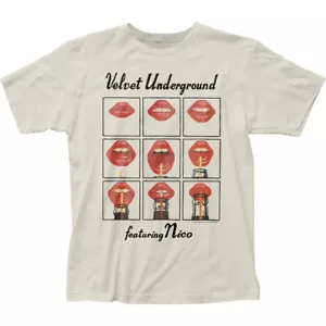 Velvet Underground Featuring Nico T Shirt Mens Licensed Rock Roll Vintage White - Picture 1 of 2