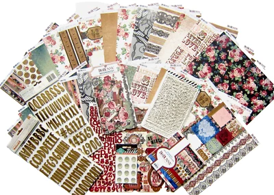 ¡Nuevo! Juego de papel y adornos Bo Bunny [LOVE & LACE] VINTAGE [ahorra 70%] Foto 1 de 4