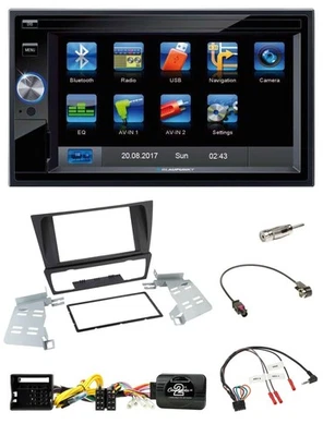 Blaupunkt 2DIN Bluetooth TMC USB Lenkrad SD Navigation für BMW 3er E92 E93 E90 E - Bild 1 von 4