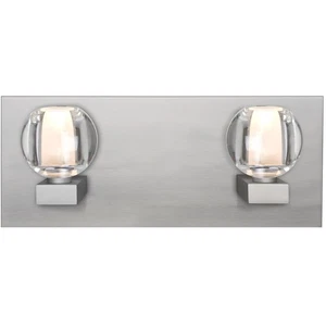 Besa Lighting 2WF-BOCACL-SN Boca 2 Light Satin Nickel Vanity Light Wall Light - Picture 1 of 1