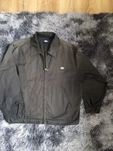Vintage DICKIES Workwear Jacket Black Used! Imperfections - Picture 1 of 16