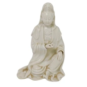 Chinese Blanc de Chine Seated Guanyin Porcelain Figure Late 17 To Early 18th C. - Picture 1 of 15