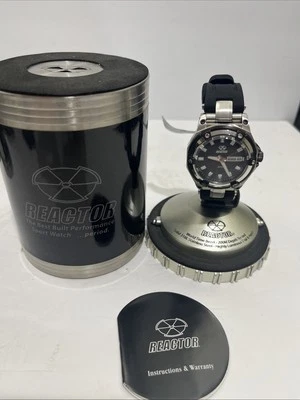 NEW! Reactor Spectrum 61801 Black Dial Unisex Watch Diver 200M W/ Box, Battery! - Image 1 of 4