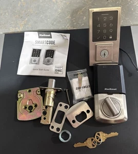 Kwikset Touchpad Electronic Deadbolt Smartcode Satin Nickel OPEN BOX/Not Tested - Picture 1 of 7